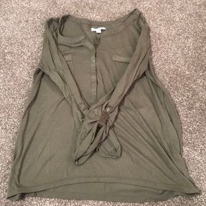 Green American Eagle long sleeved shirt